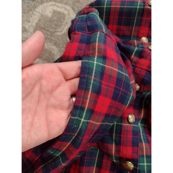 VTG Pinafore LAURA GAYLE DRESS Christmas Womens M Cottagecore Sleeveless - Picture 11 of 11